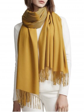 Premium Cashmere Feeling Solid Color Scarf W/ Tassels